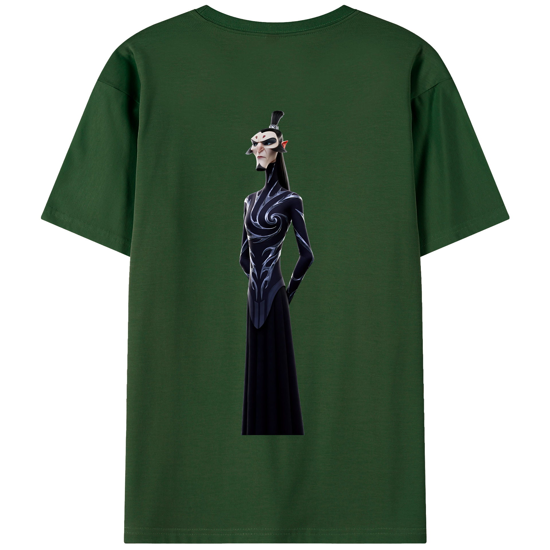 （画像用） Ne Zha 2 ナタ 魔童の大暴れ 綿100％半袖Tシャツ（背面プリント）